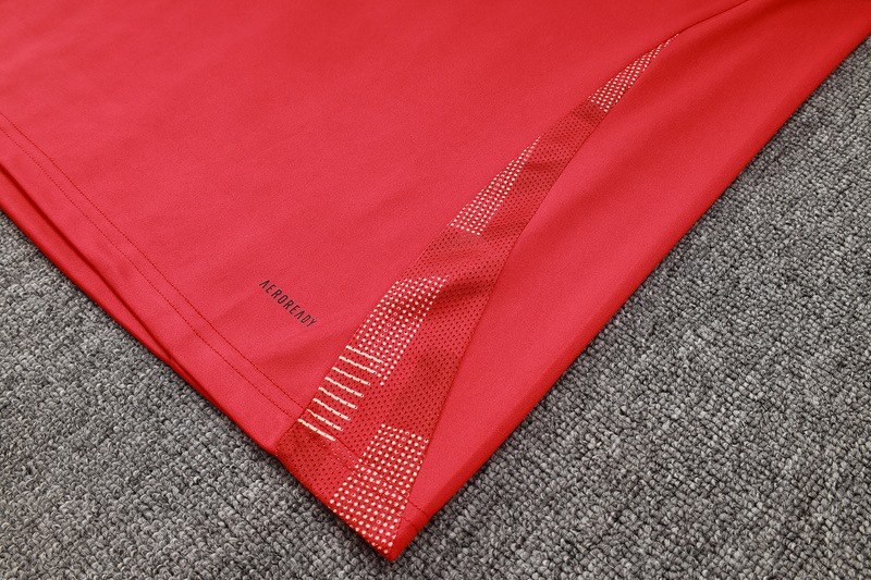 24/25 Spain Red Long-sleeved half-pull training kit Football team kit