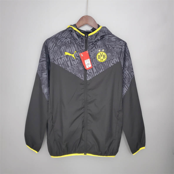 21/22 Windbreaker Dortmund Black Grey Sport Unifom jersey Sport Unifom