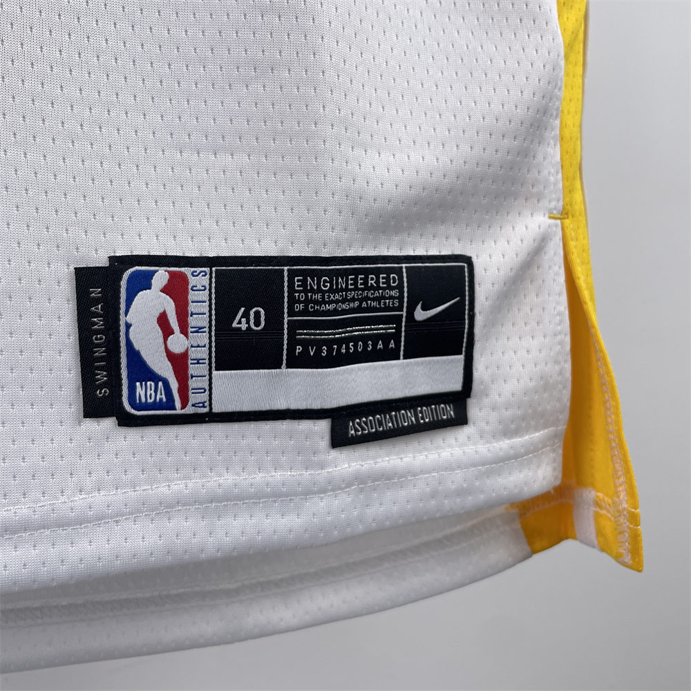 NBA Golden State Warriors 2023 V-Neck White Jersey CURRY#30 S-XXL
