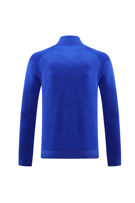 2024 Manchester United Blue Jacket Training Suit Set Football Team Shirt Sports Fashion