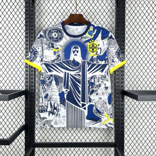 2025/26 Brazil Special Edition Blue and white  jersey Fan Version