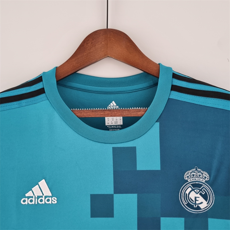 Retro Real Madrid 17/18 long sleeve third away jersey Fan Version