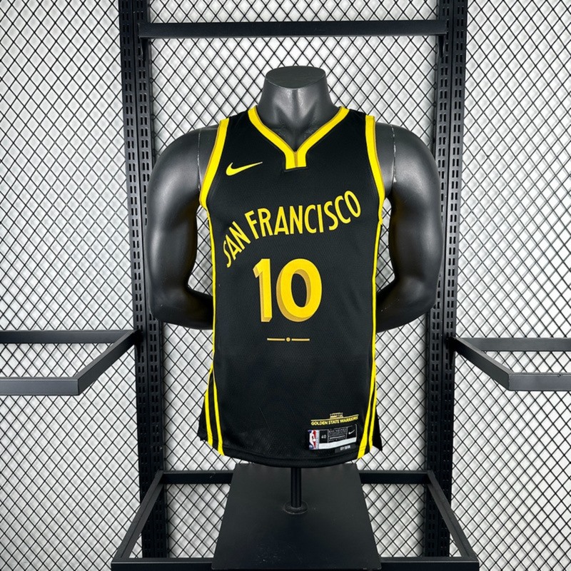 NBA Golden State Warriors 2024 V-Neck City Edition Black Jersey BUTLER Ⅲ #10 S-XXL