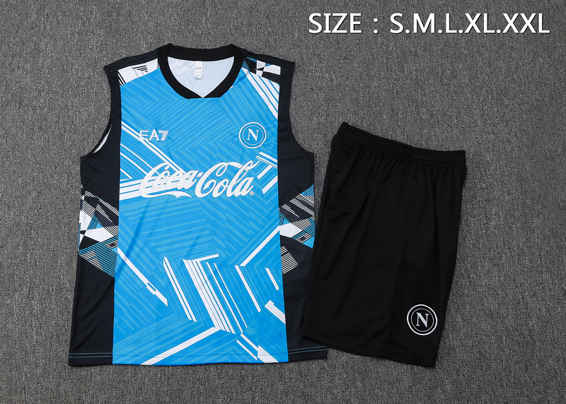 24/25 Naples Take blue Training Set Shirt and Shorts