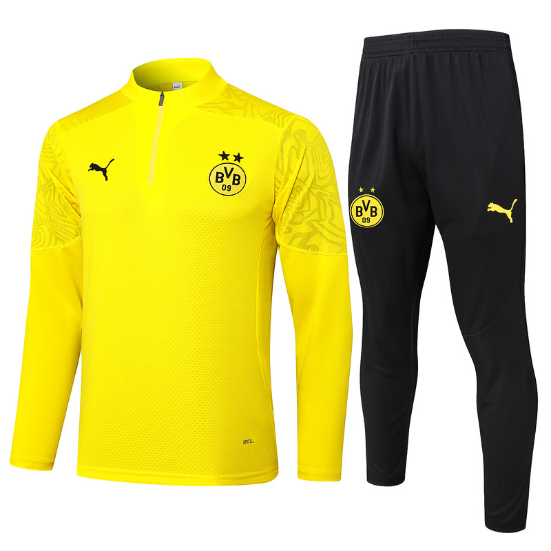 24/25 Dortmund Yellow Long-sleeved half-pull training kit Football team kit