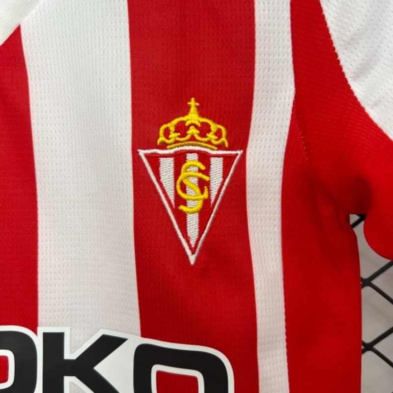 2025/26 Sporting Gijon Home jersey kids Kits size: 16-28