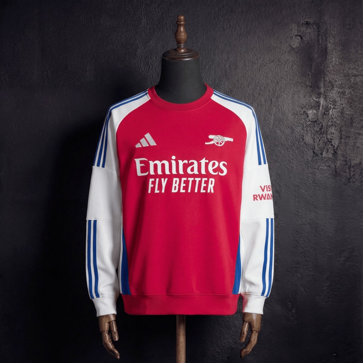 2025/26 Arsenal Long Sleeve Red Sweatshirt