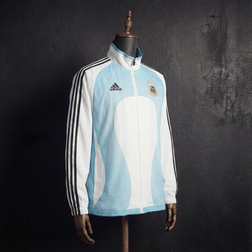 2026 Argentina White Windbreaker Sport Unifom jersey Sport Unifom