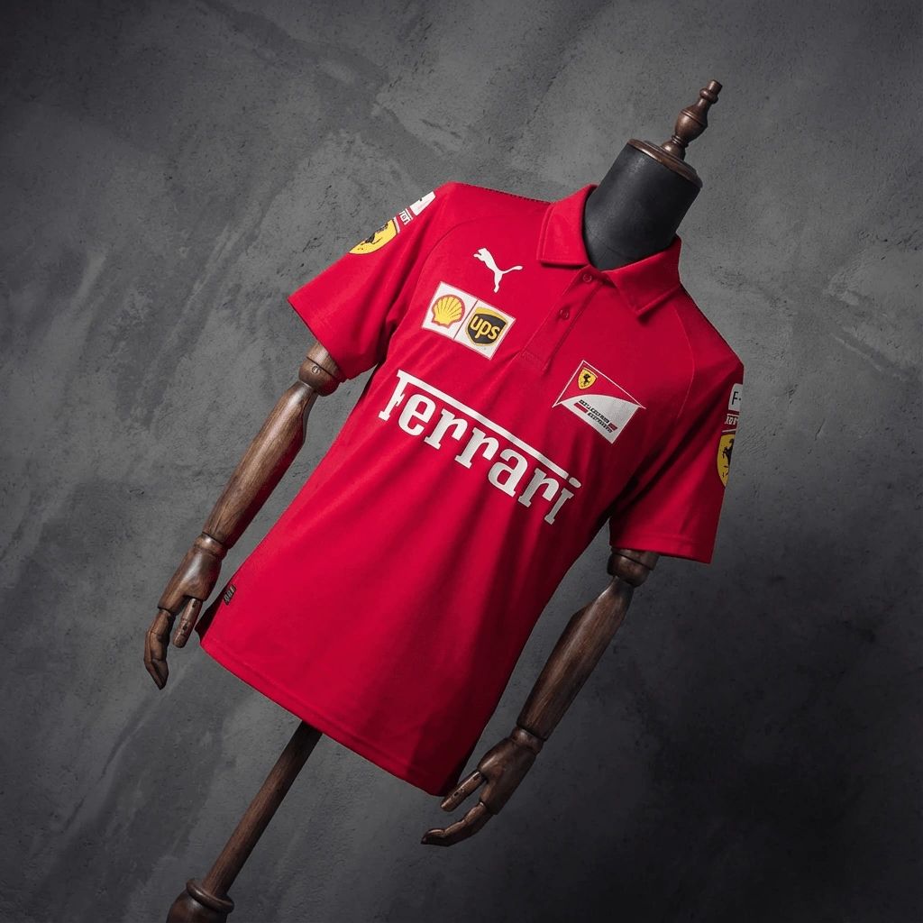 F1 Racing Scuderia Ferrari 2025 Red POLO