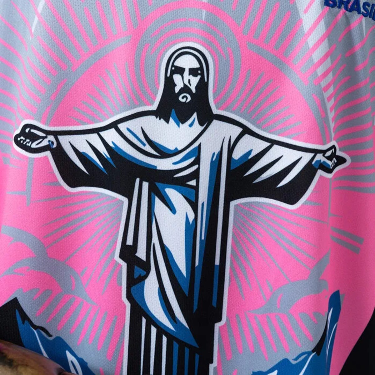 2026 Brazil Jesus Gray & Pink Edition Jersey Fan version