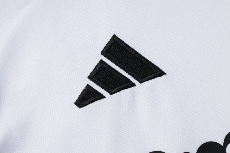 202526 Real Madrid White Long-sleeved half-pull training kit Football team kit