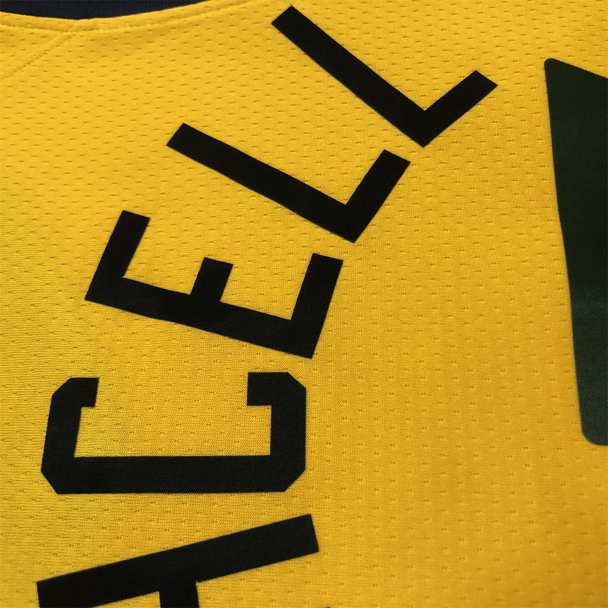 NBA Utah Jazz V-Neck Yellow Jersey MITCHELL#45 S-XXL