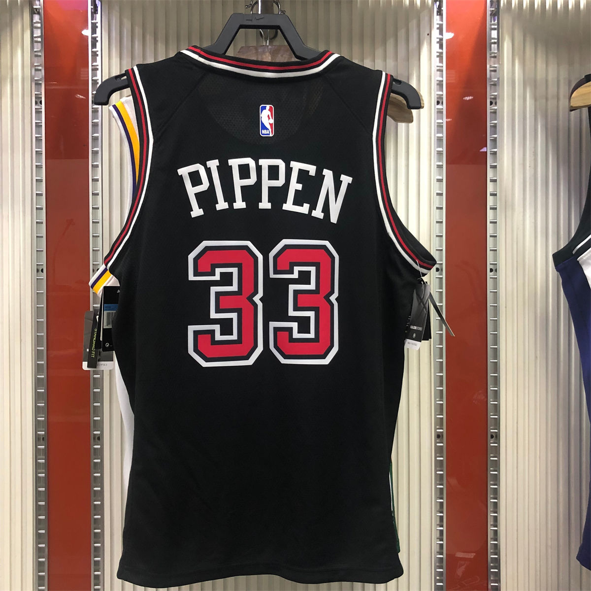 NBA Chicago Bulls Round neck Black Jersey PIPPEN#33 S-XXL