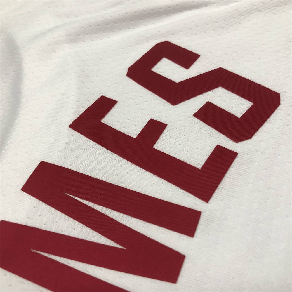 NBA Cleverland Cavaliers Round Neck White jersey JAMES#23 S-XXL