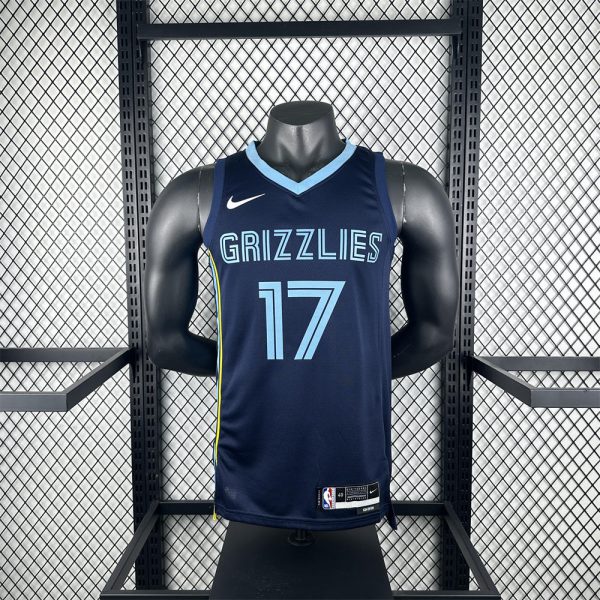 NBA Memphis Grizzies 2023 Round Neck Black Jersey KAWAMURA#17 S-XXL