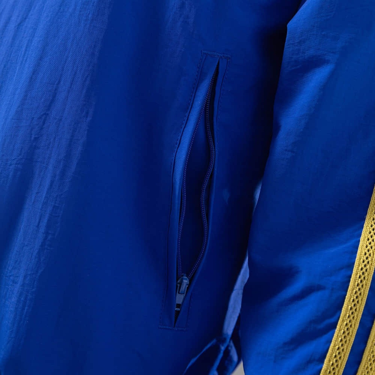 2026 Real Madrid Blue and Golden Reversible Windbreaker Sport Unifom