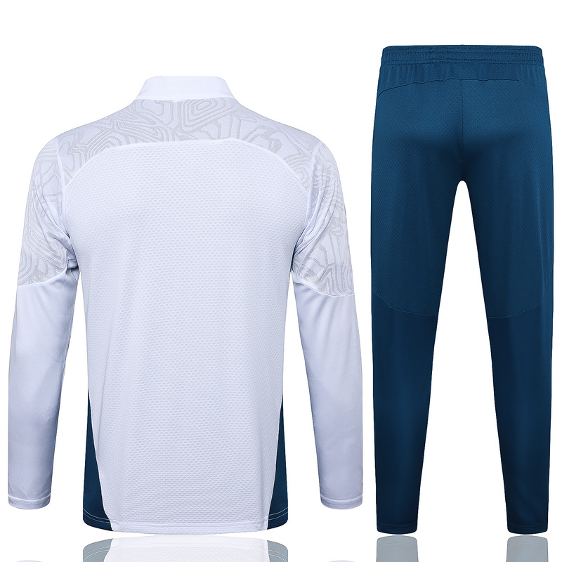 24/25 Marseilles White Long-sleeved half-pull training kit Football team kit