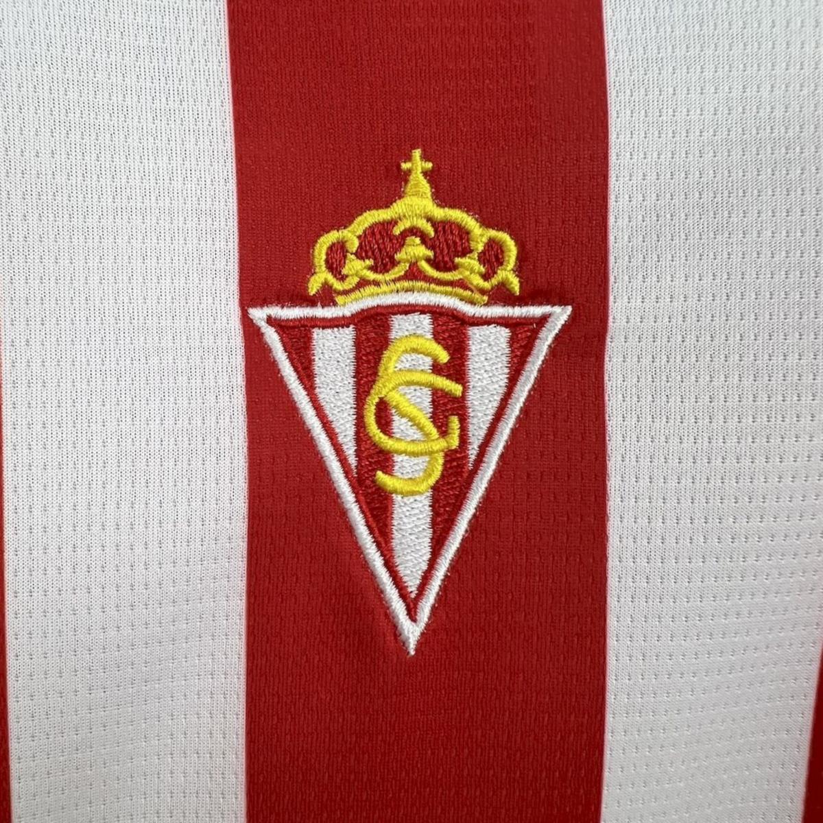 2024/25 Sporting de Gijon Home jersey Kid Kits Size 16-28
