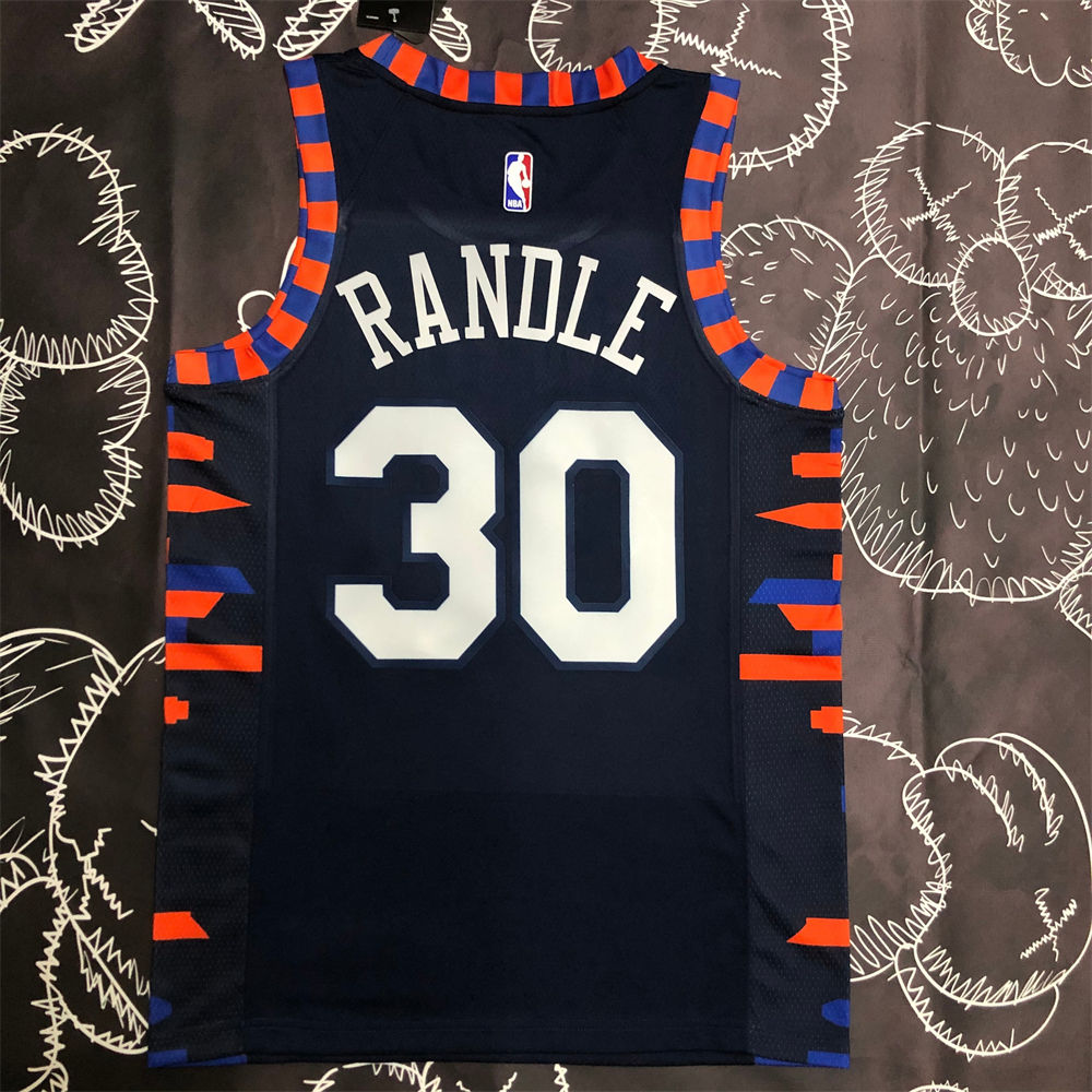 NBA New York Knicks Round Neck Black jersey S-XXL