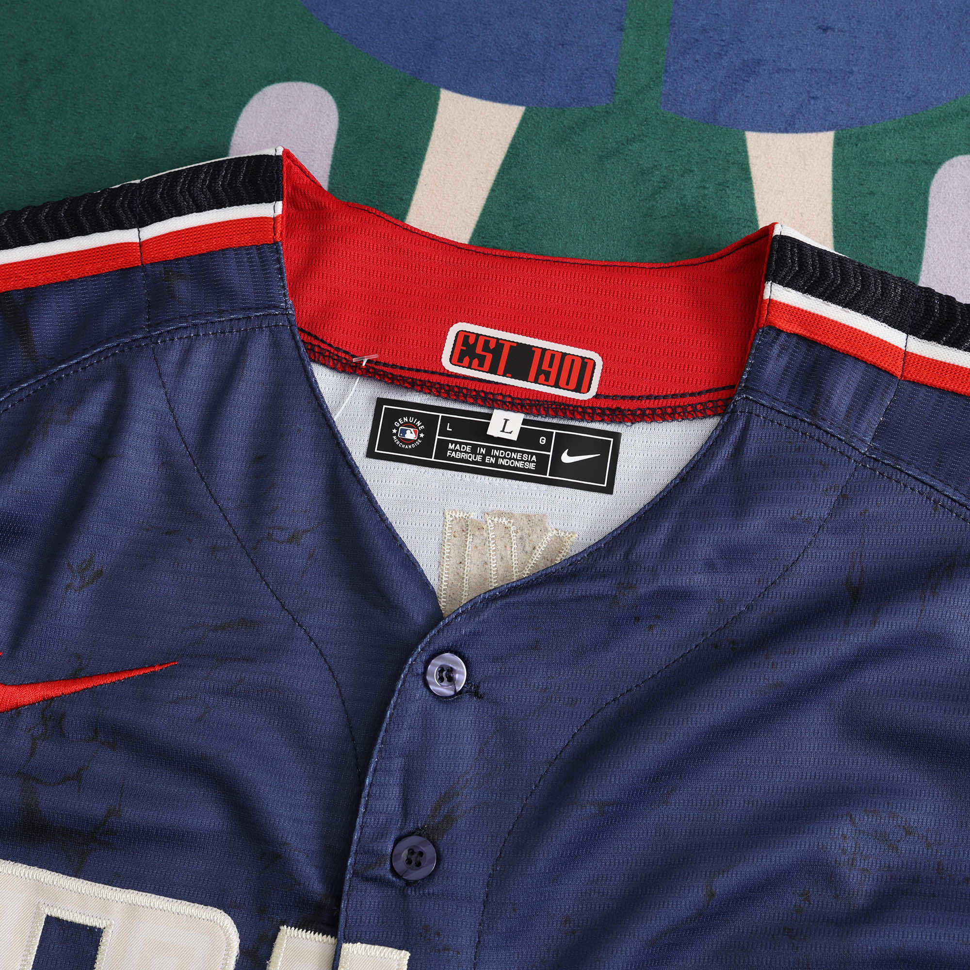 MLB Cleveland Guardians Navy Blue Jersey
