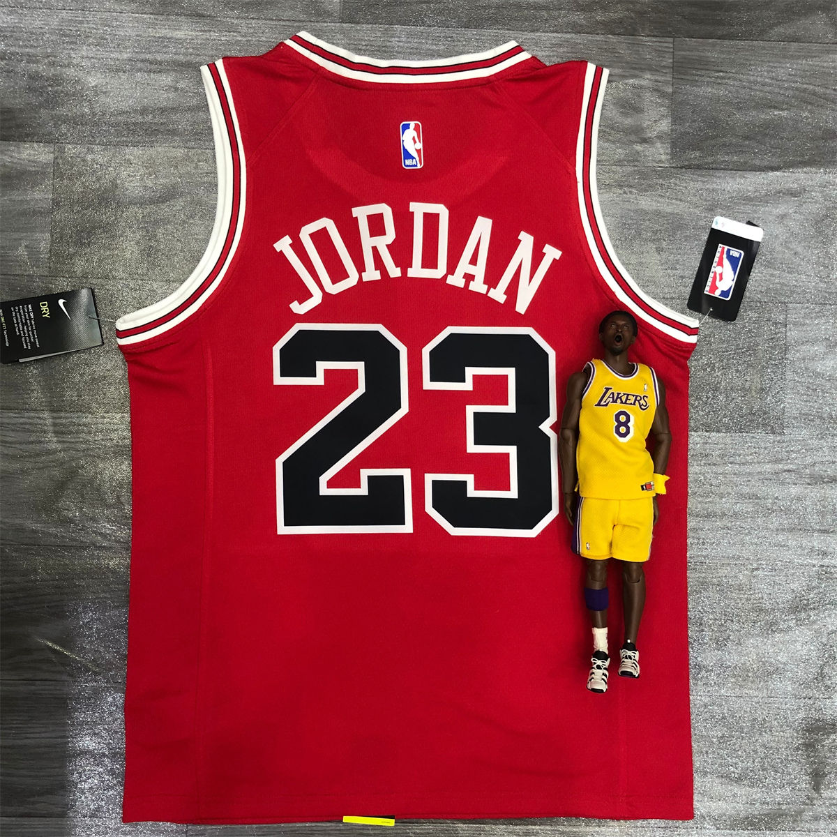 NBA Chicago Bulls Round neck Red Jersey JORDAN#23 S-XXL