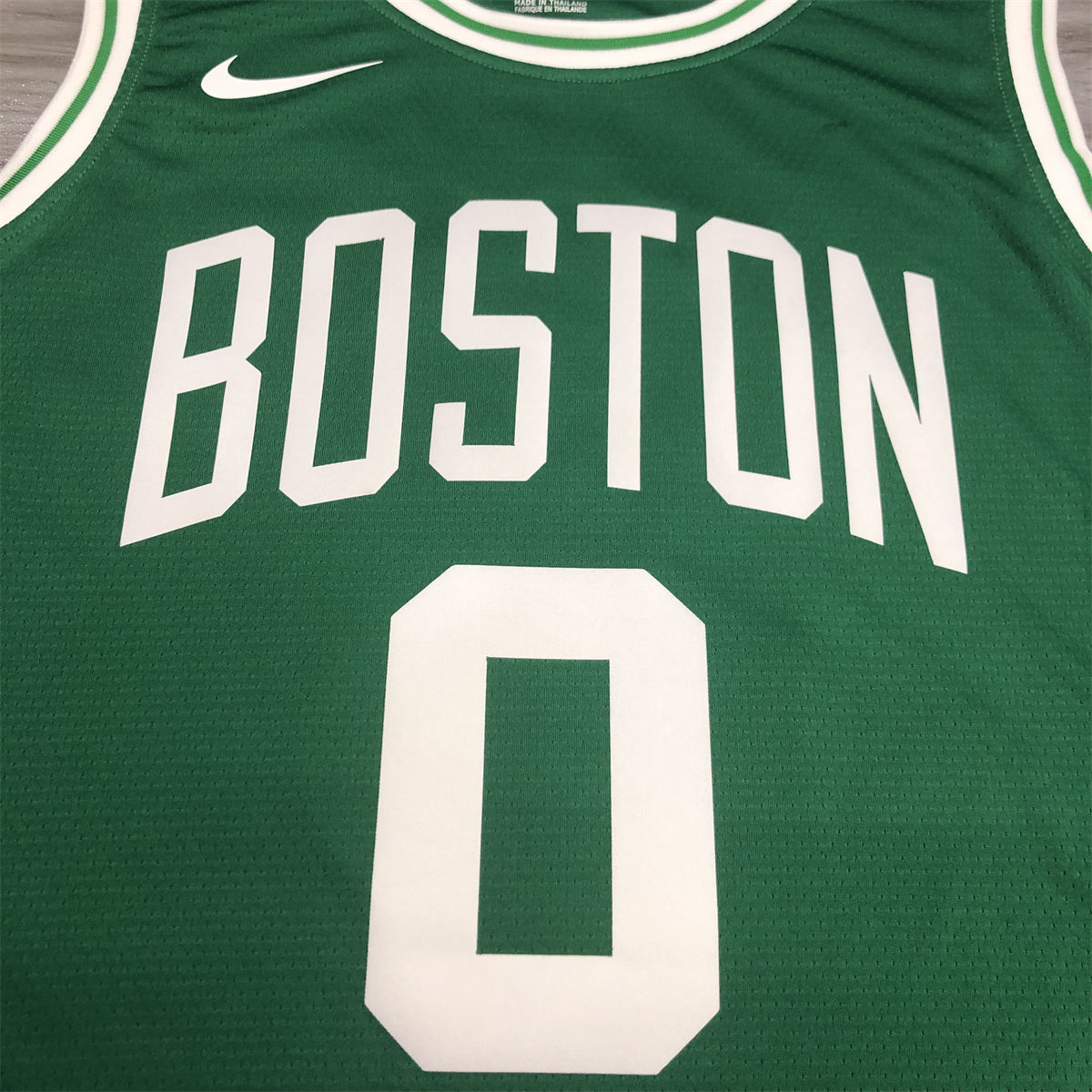 NBA Boston Celtics round neck Retro Green Jersey Tatum#0 S-XXL