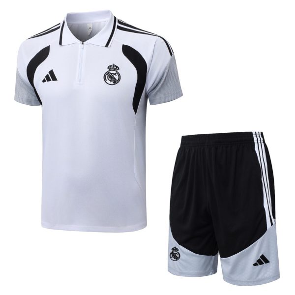 2026 Real Madrid White Training Set Shirt and Shorts