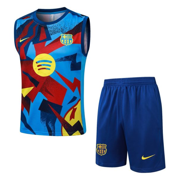 2026 Barcelona Light blue Training Set Shirt and Shorts