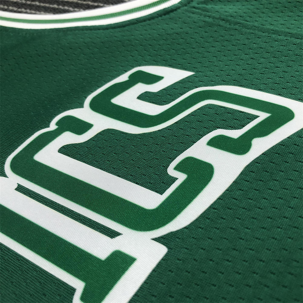 NBA Boston Celtics Round Neck 75th anniversary Green Jersey BROWN#7 S-XXL