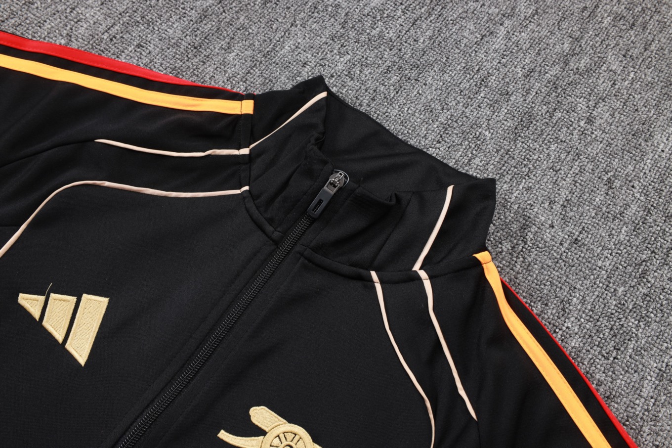 2026 Arsenal Black Jacket Training Suit Set