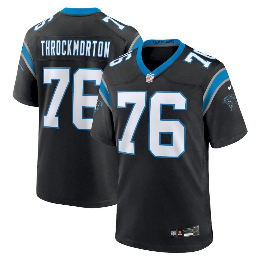 NFL Carolina Panthers Jeysey THROCKMORTON #76