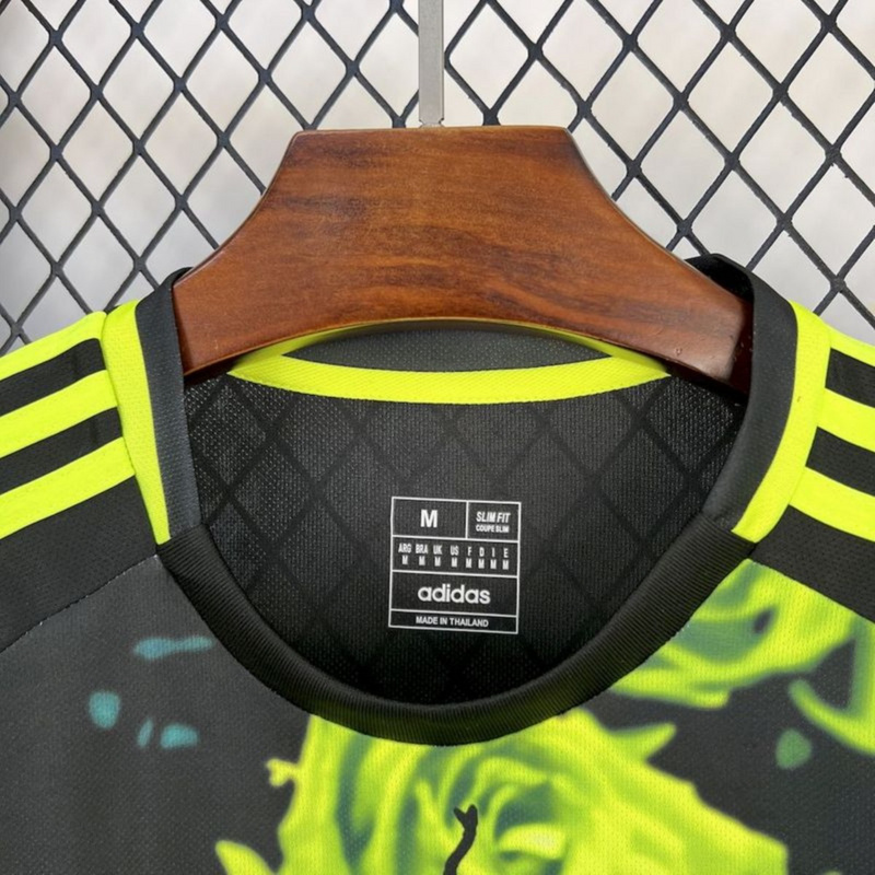 2025/26 Real Madrid Green Rose Bamboo Leaf Green Jersey Fan Version
