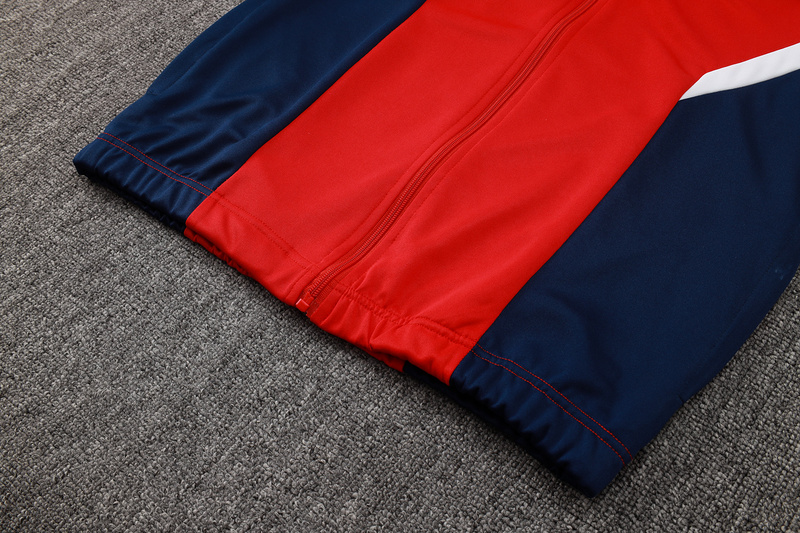 2024/25 Arsenal Red Jacket Training Suit Set Football Team Shirt Sports Fashion