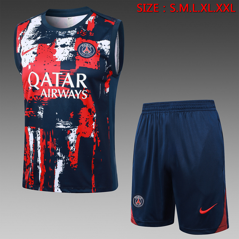 24/25 Paris royal blue Training Set Shirt and Shorts