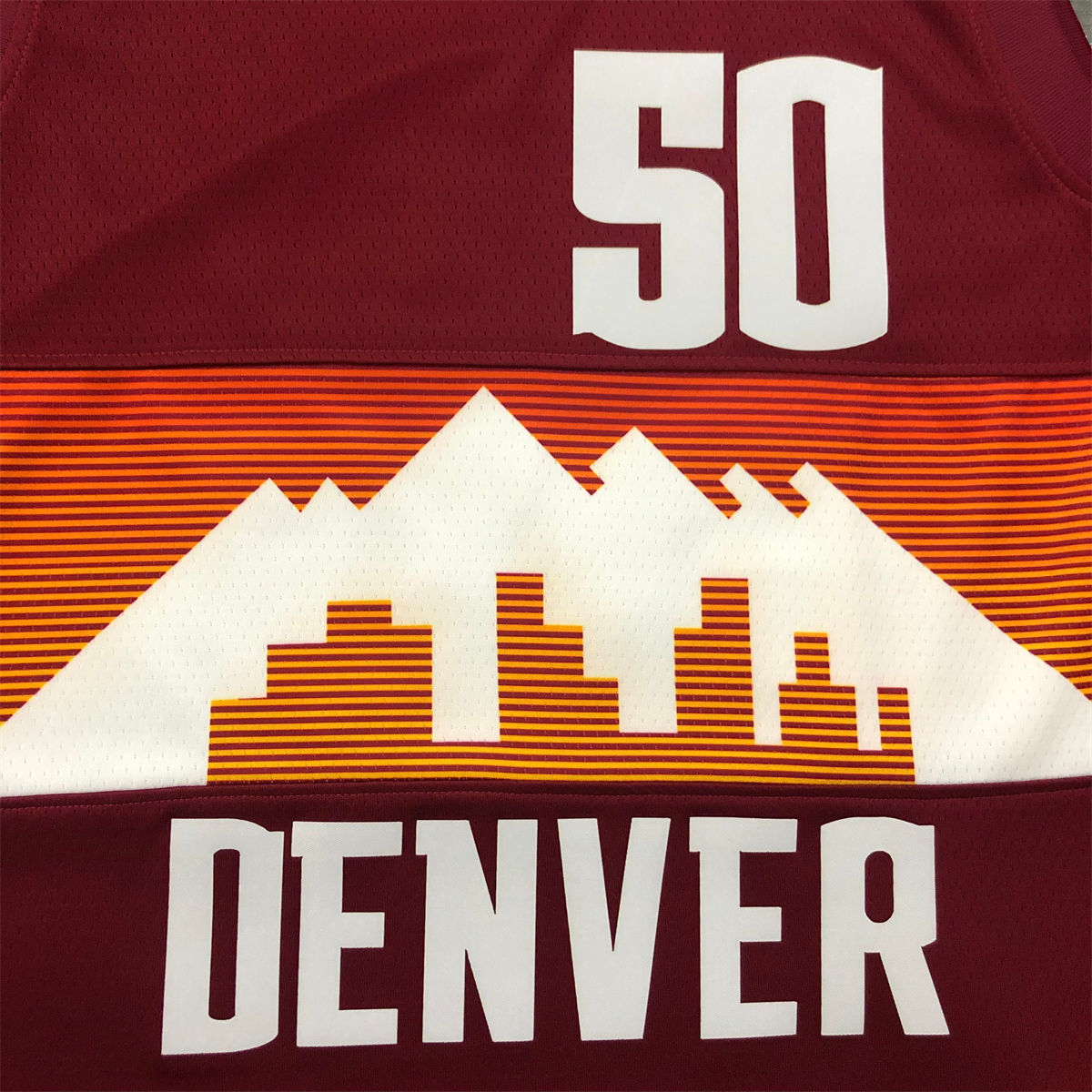 NBA Denver Nuggets Round Neck Red jersey GORDON#50 S-XXL