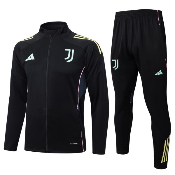 2025/26 Juventus black Jacket Training Suit Set Football Team Shirt Sports Fashion