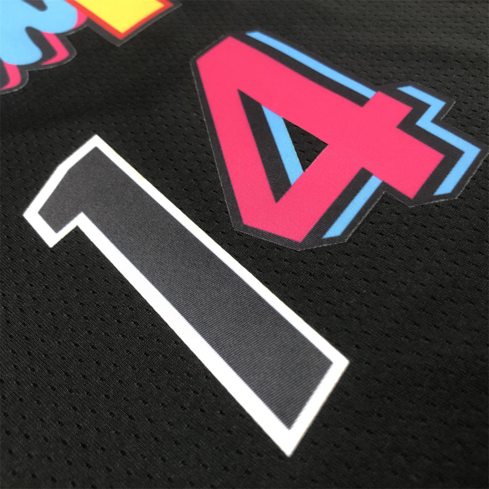 NBA Miami Hearts Round Neck Black 75th Anniversary Jersey HERRO#14 S-XXL