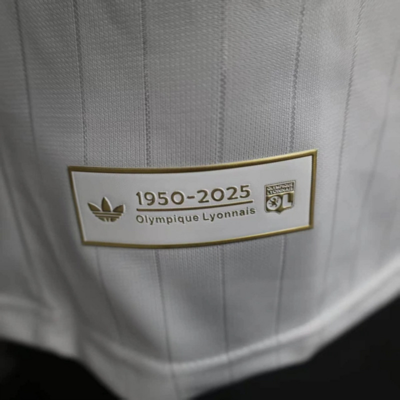 2025/26 Olympique Lyonnais Anniversary Edition White jersey Player Version