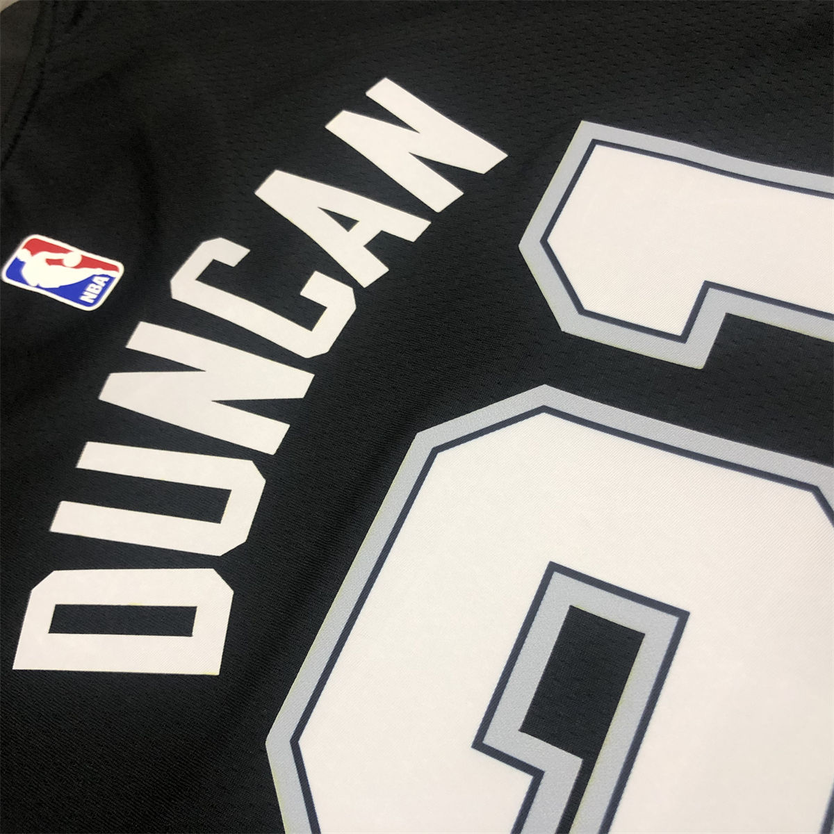 NBA San Antonio Spurs V-Neck Black jersey DUNCAN#21 S-XXL