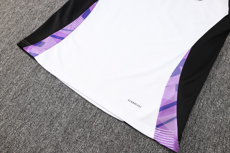 24/25 Germany White Long-sleeved half-pull training kit Football team kit