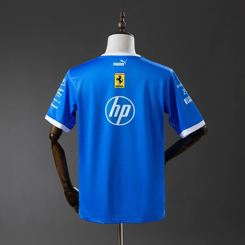 F1 Racing Scuderia Ferrari 2025 Blue Shirt