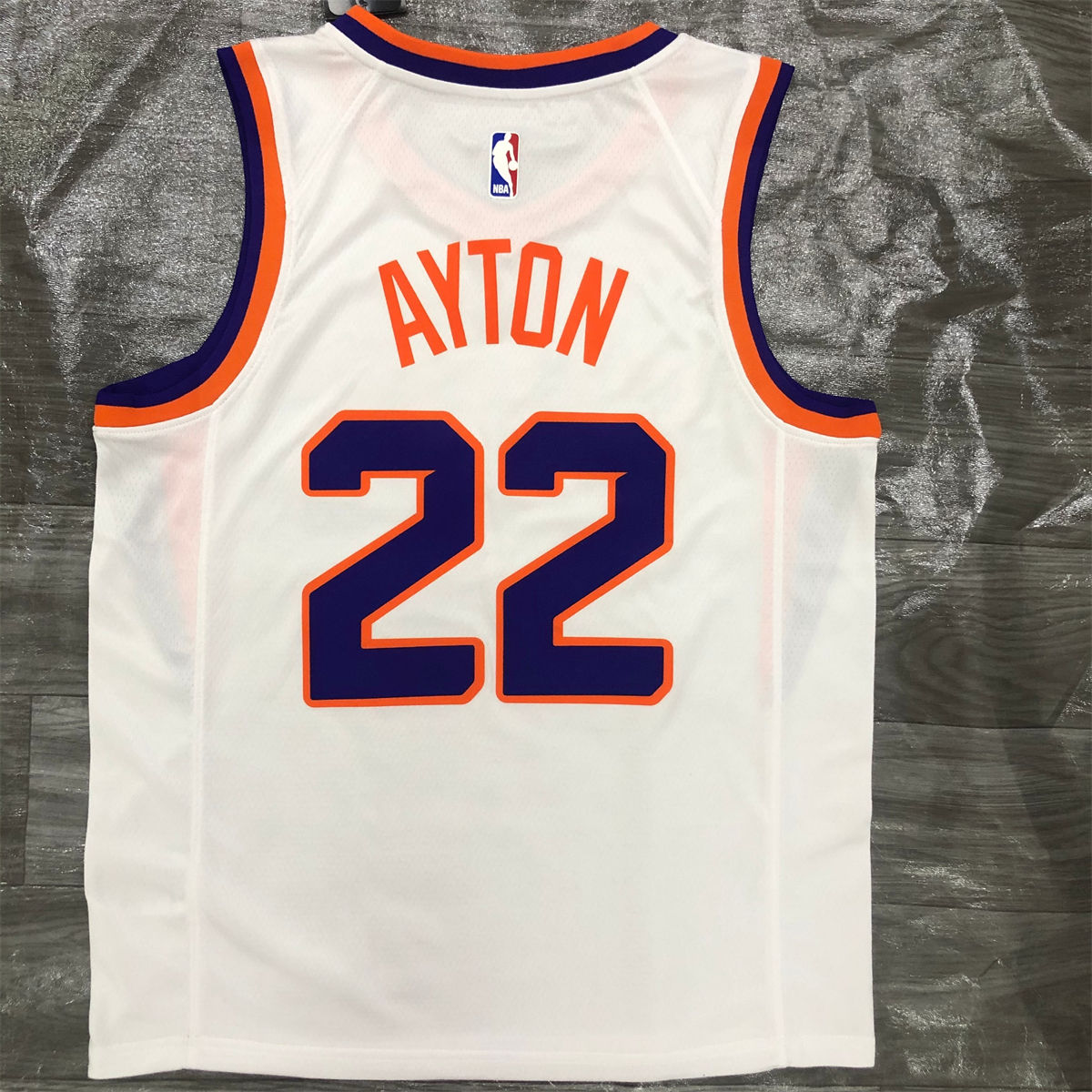 NBA Phoenix Suns V-Neck White jersey AYTON#22 S-XXL