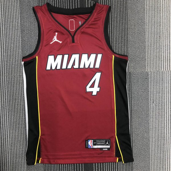 NBA Miami Hearts V-Neck Red 75th Anniversary Jersey OLADIPO#4 S-XXL