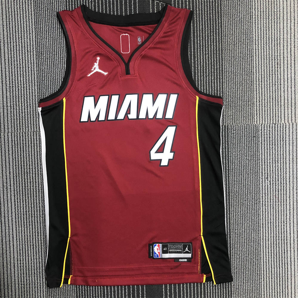 NBA Miami Hearts V-Neck Red 75th Anniversary Jersey OLADIPO#4 S-XXL