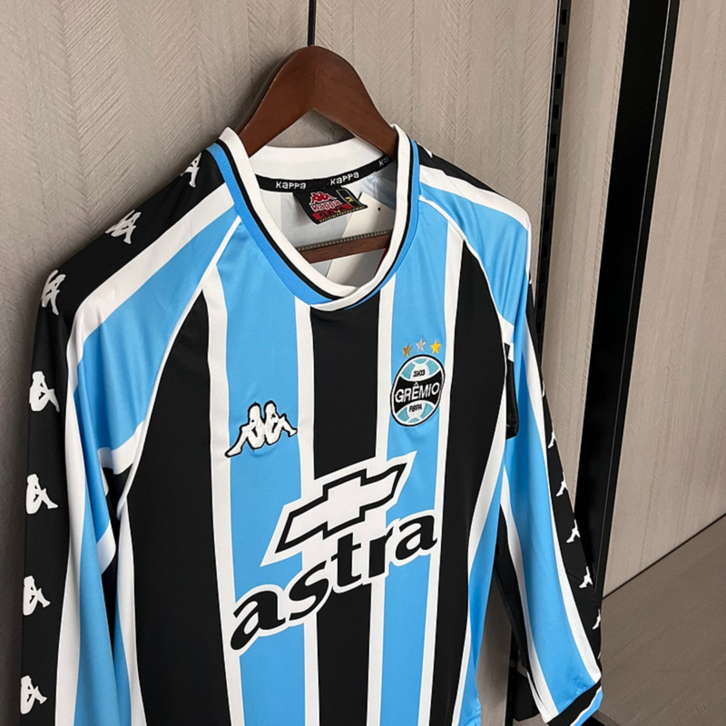 Retro Gremio 2001 Home jersey Long Sleeve Fan Version