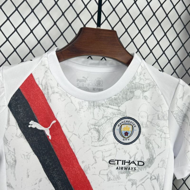 25/26 Manchester City Away jersey Kid Kits Size 16-28