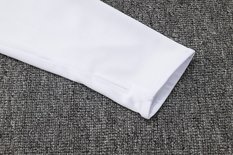202526 Real Madrid White Long-sleeved half-pull training kit Football team kit