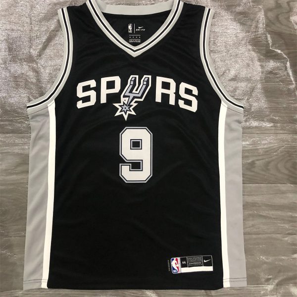 NBA San Antonio Spurs V-Neck Black jersey PARKER#9 S-XXL