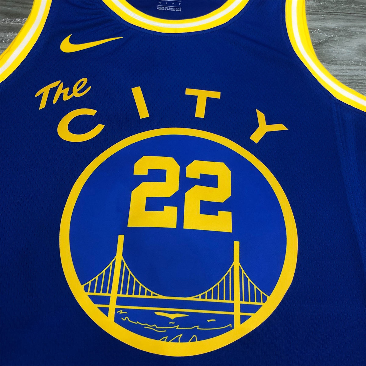 NBA Golden State Warriors Round neck Blue Jersey WIGGINS#22 S-XXL