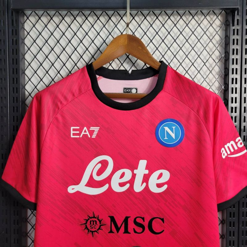 2023/24 Napoli Champions Edition Red Jersey – Fan Version (BALIEJIN)